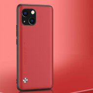 Чехол из искусственной кожи для iPhone 13 (красный)