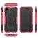 Чехол Hybrid Armor для iPhone 8 / iPhone 7 / iPhone SE (2020) / iPhone SE (2022) (черный + розовый)