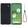 Силиконовый чехол Mobile Shell для Google Pixel 7a (черный)