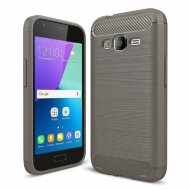 Чехол-накладка Carbon Fibre для Samsung Galaxy J1 mini Prime (серый) Чехол-накладка Carbon Fibre для Samsung Galaxy J1 mini Prime (серый)