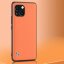 Чехол из искусственной кожи для iPhone 13 (оранжевый)