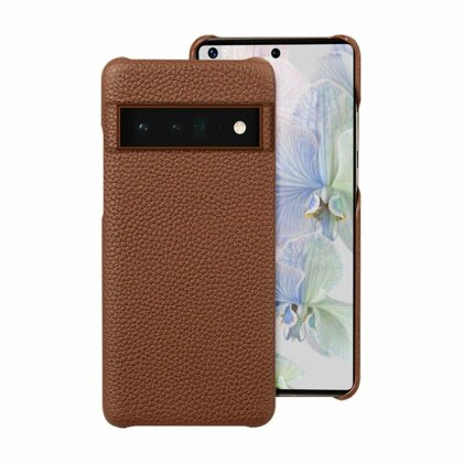 Кожаный чехол Cowhide для Google Pixel 6a (коричневый)