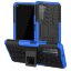 Чехол Hybrid Armor для Honor 30S (CDY-NX9A) (черный + голубой)