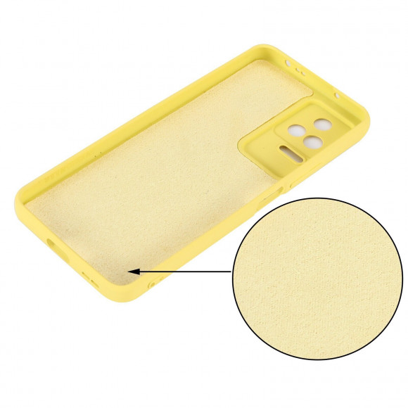 Силиконовый чехол Mobile Shell для Poco F4 (желтый) Силиконовый чехол Mobile Shell для Poco F4 (желтый)