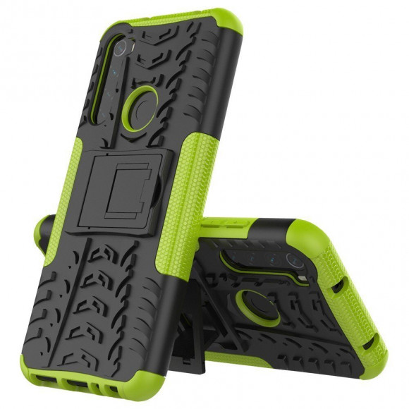 Чехол Hybrid Armor для Xiaomi Redmi Note 8T (черный + зеленый) Чехол Hybrid Armor для Xiaomi Redmi Note 8T (черный + зеленый)