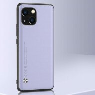 Чехол из искусственной кожи для iPhone 13 (светло-фиолетовый)