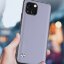 Чехол из искусственной кожи для iPhone 13 (светло-фиолетовый)