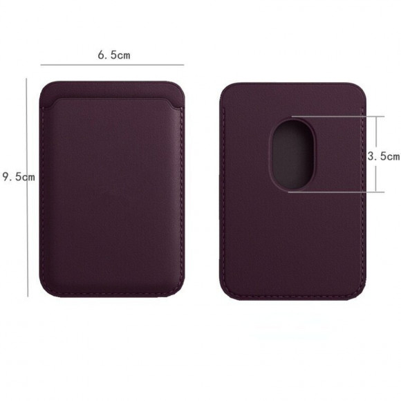 Чехол-бумажник MagSafe Wallet для iPhone (темно-вишневый) Чехол-бумажник MagSafe Wallet для iPhone (темно-вишневый)