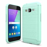 Чехол-накладка Carbon Fibre для Samsung Galaxy J1 mini Prime (сине-зеленый) Чехол-накладка Carbon Fibre для Samsung Galaxy J1 mini Prime (сине-зеленый)