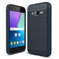 Чехол-накладка Carbon Fibre для Samsung Galaxy J1 mini Prime (темно-синий) Чехол-накладка Carbon Fibre для Samsung Galaxy J1 mini Prime (темно-синий)