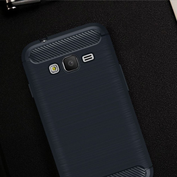 Чехол-накладка Carbon Fibre для Samsung Galaxy J1 mini Prime (темно-синий) Чехол-накладка Carbon Fibre для Samsung Galaxy J1 mini Prime (темно-синий)
