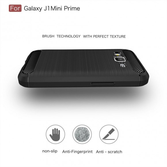 Чехол-накладка Carbon Fibre для Samsung Galaxy J1 mini Prime (темно-синий) Чехол-накладка Carbon Fibre для Samsung Galaxy J1 mini Prime (темно-синий)