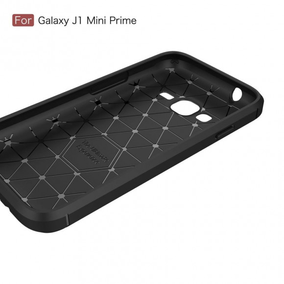 Чехол-накладка Carbon Fibre для Samsung Galaxy J1 mini Prime (темно-синий) Чехол-накладка Carbon Fibre для Samsung Galaxy J1 mini Prime (темно-синий)