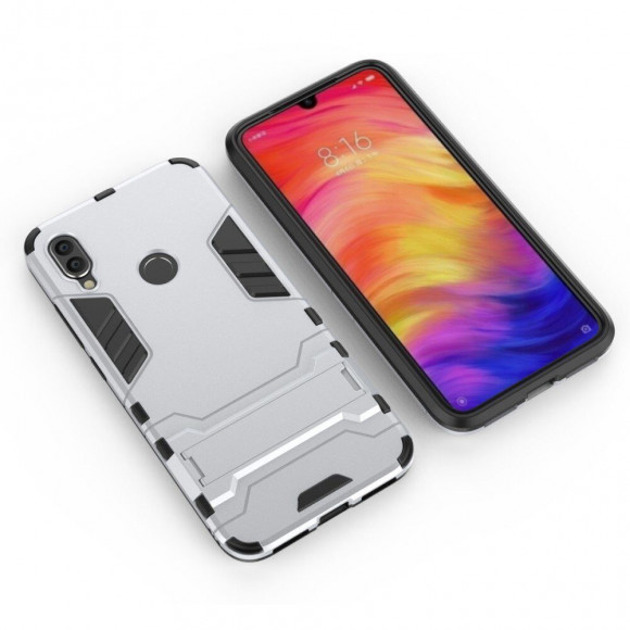 Чехол Duty Armor для Xiaomi Redmi Note 7 / Redmi Note 7 Pro (серебряный)