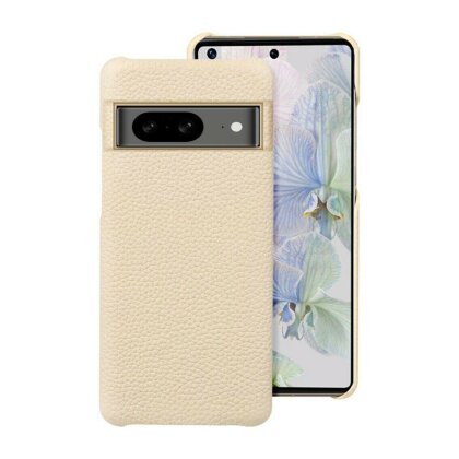 Кожаный чехол Cowhide для Google Pixel 8 (бежевый)