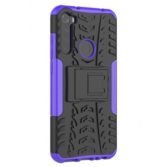 Чехол Hybrid Armor для Xiaomi Redmi Note 8T (черный + фиолетовый) Чехол Hybrid Armor для Xiaomi Redmi Note 8T (черный + фиолетовый)