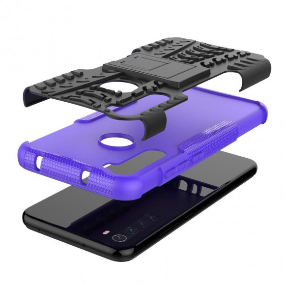 Чехол Hybrid Armor для Xiaomi Redmi Note 8T (черный + фиолетовый) Чехол Hybrid Armor для Xiaomi Redmi Note 8T (черный + фиолетовый)