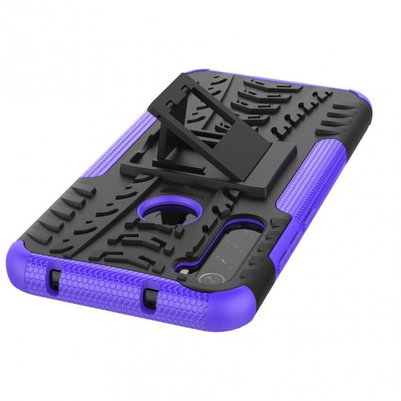 Чехол Hybrid Armor для Xiaomi Redmi Note 8T (черный + фиолетовый) Чехол Hybrid Armor для Xiaomi Redmi Note 8T (черный + фиолетовый)