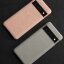 Кожаный чехол Cowhide для Google Pixel 6a (розовый)