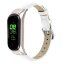 Кожаный ремешок Crocodile Texture для Xiaomi Smart Band 7 (белый)