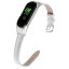 Кожаный ремешок Crocodile Texture для Xiaomi Smart Band 7 (белый)