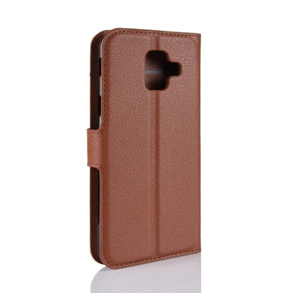 Чехол с визитницей для Samsung Galaxy A6 (коричневый) Чехол с визитницей для Samsung Galaxy A6 (коричневый)