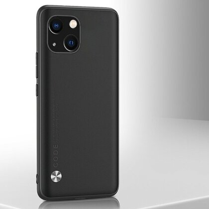 Чехол из искусственной кожи для iPhone 13 (черный)