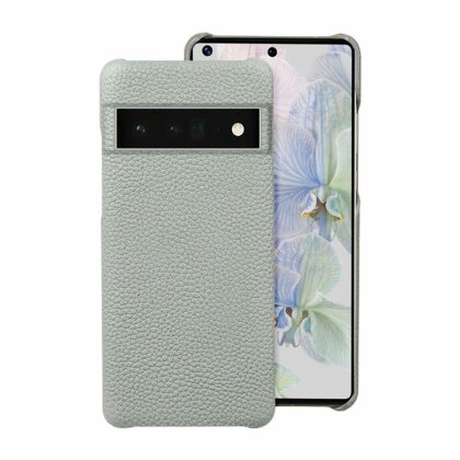 Кожаный чехол Cowhide для Google Pixel 6a (серый)