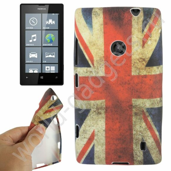 Чехол Retro United Kingdom Flag для Nokia Lumia 520
