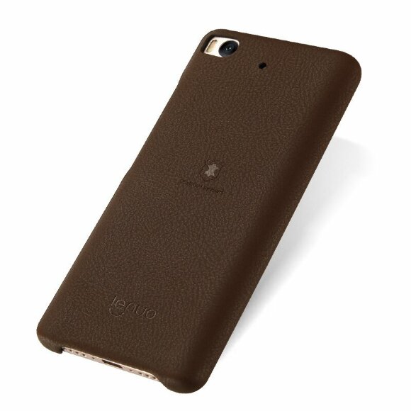 Кожаная накладка LENUO для Xiaomi Mi5S (коричневый)