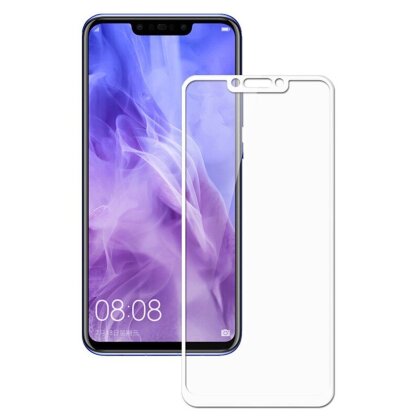 Защитное стекло 3D для Huawei Mate 20 Lite (белый)