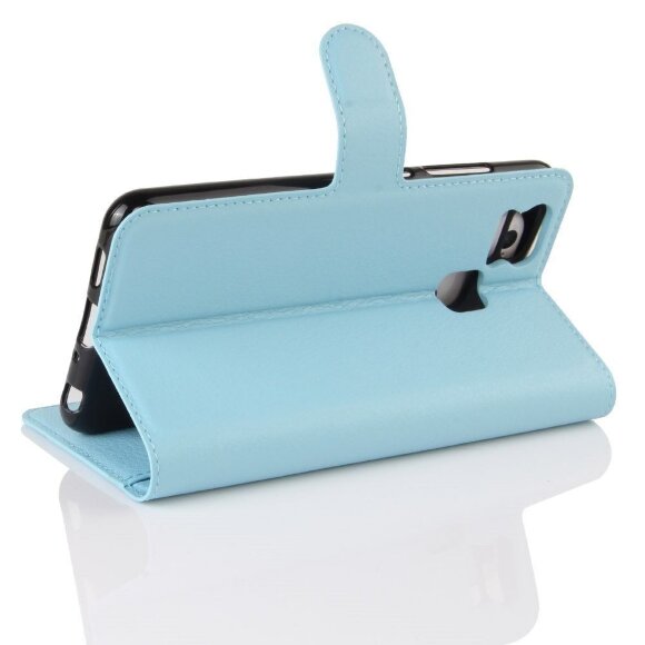 Чехол с визитницей для Asus Zenfone 3 Zoom ZE553KL (голубой)