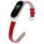 Кожаный ремешок Crocodile Texture для Xiaomi Smart Band 7 (красный)