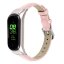Кожаный ремешок Crocodile Texture для Xiaomi Smart Band 7 (розовый)