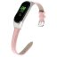Кожаный ремешок Crocodile Texture для Xiaomi Smart Band 7 (розовый)