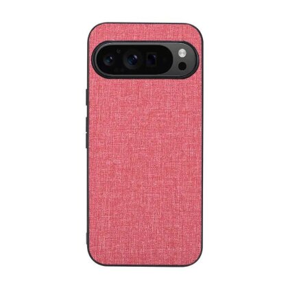 Чехол с тканевой текстурой для Google Pixel 9 Pro XL (розовый)