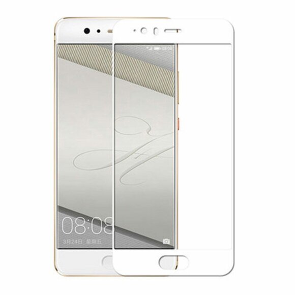 Защитное стекло FULL 3D для Huawei P10 Plus (белый)