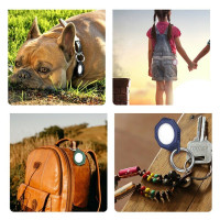 Силиконовый брелок Rhombus Carbon Fiber для AirTag (красный)