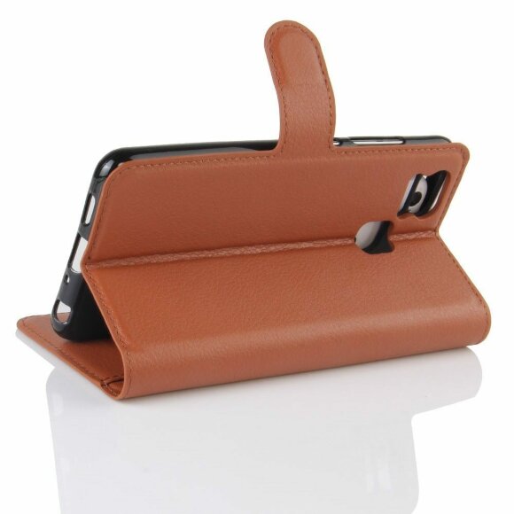 Чехол с визитницей для Asus Zenfone 3 Zoom ZE553KL (коричневый)