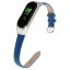 Кожаный ремешок Crocodile Texture для Xiaomi Smart Band 7 (синий)