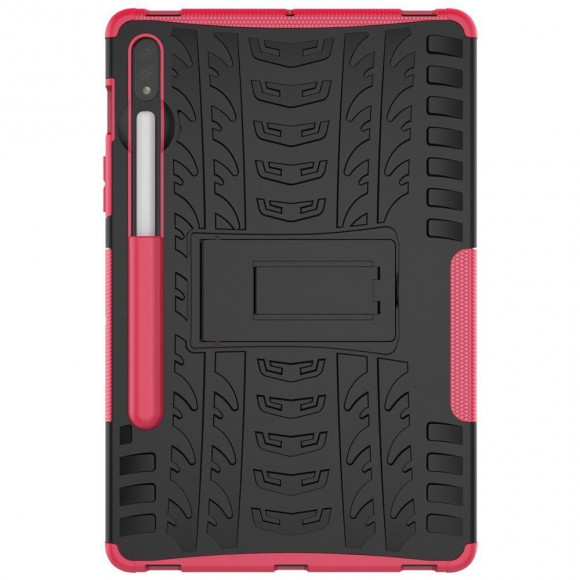 Чехол Hybrid Armor для Samsung Galaxy Tab S7+ (Plus) SM-T970 / SM-T975 и Galaxy Tab S8+ (Plus) SM-X800 / SM-X806 (черный + розовый) Чехол Hybrid Armor для Samsung Galaxy Tab S7+ (Plus) SM-T970 / SM-T975 и Galaxy Tab S8+ (Plus) SM-X800 / SM-X806 (черный + розовый)