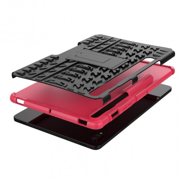 Чехол Hybrid Armor для Samsung Galaxy Tab S7+ (Plus) SM-T970 / SM-T975 и Galaxy Tab S8+ (Plus) SM-X800 / SM-X806 (черный + розовый) Чехол Hybrid Armor для Samsung Galaxy Tab S7+ (Plus) SM-T970 / SM-T975 и Galaxy Tab S8+ (Plus) SM-X800 / SM-X806 (черный + розовый)