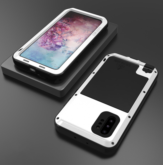 Гибридный чехол LOVE MEI для Samsung Galaxy Note 10+ (Plus) (белый) Гибридный чехол LOVE MEI для Samsung Galaxy Note 10+ (Plus) (белый)