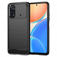 Чехол-накладка Carbon Fibre для Xiaomi Poco M4 Pro 4G (черный)