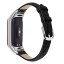 Кожаный ремешок Crocodile Texture для Xiaomi Smart Band 7 (черный)