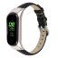 Кожаный ремешок Crocodile Texture для Xiaomi Smart Band 7 (черный)