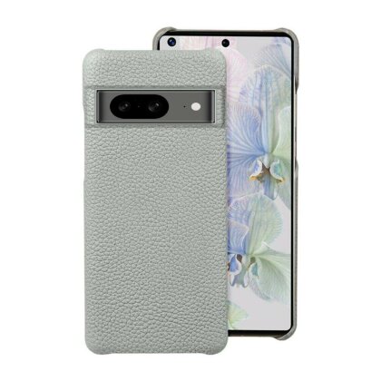 Кожаный чехол Cowhide для Google Pixel 8 (серый)
