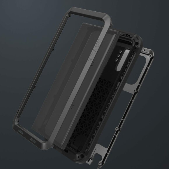 Гибридный чехол LOVE MEI для Samsung Galaxy Note 10+ (Plus) (серебряный) Гибридный чехол LOVE MEI для Samsung Galaxy Note 10+ (Plus) (серебряный)