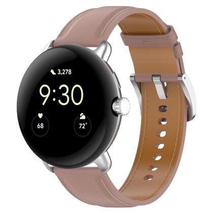 Кожаный ремешок для Google Pixel Watch (розовый)