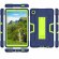 Гибридный TPU чехол для Samsung Galaxy Tab A7 Lite SM-T220 / SM-T225 (темно-синий+зеленый)